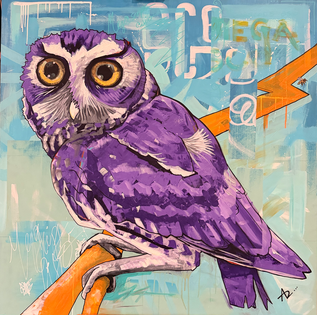 Screech Owl and Honey Bee